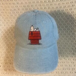 Peanuts Light Blue Cap with Snoopy Design